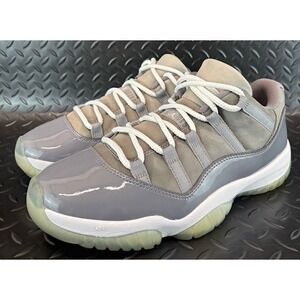 Jordan 11 Retro Low Cool Grey White 528895-003 Mens Athletic sneakers size 10